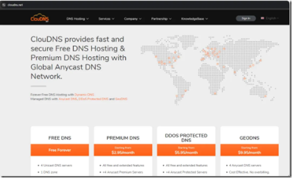 CloudDNS永久免费域名01